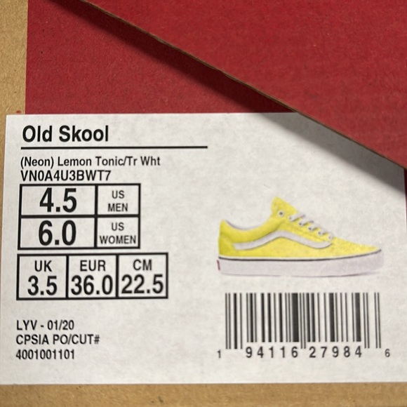 Vans Old Skool Neon Lemon Tonic/True White WMNS sneakers - Picture 16 of 16